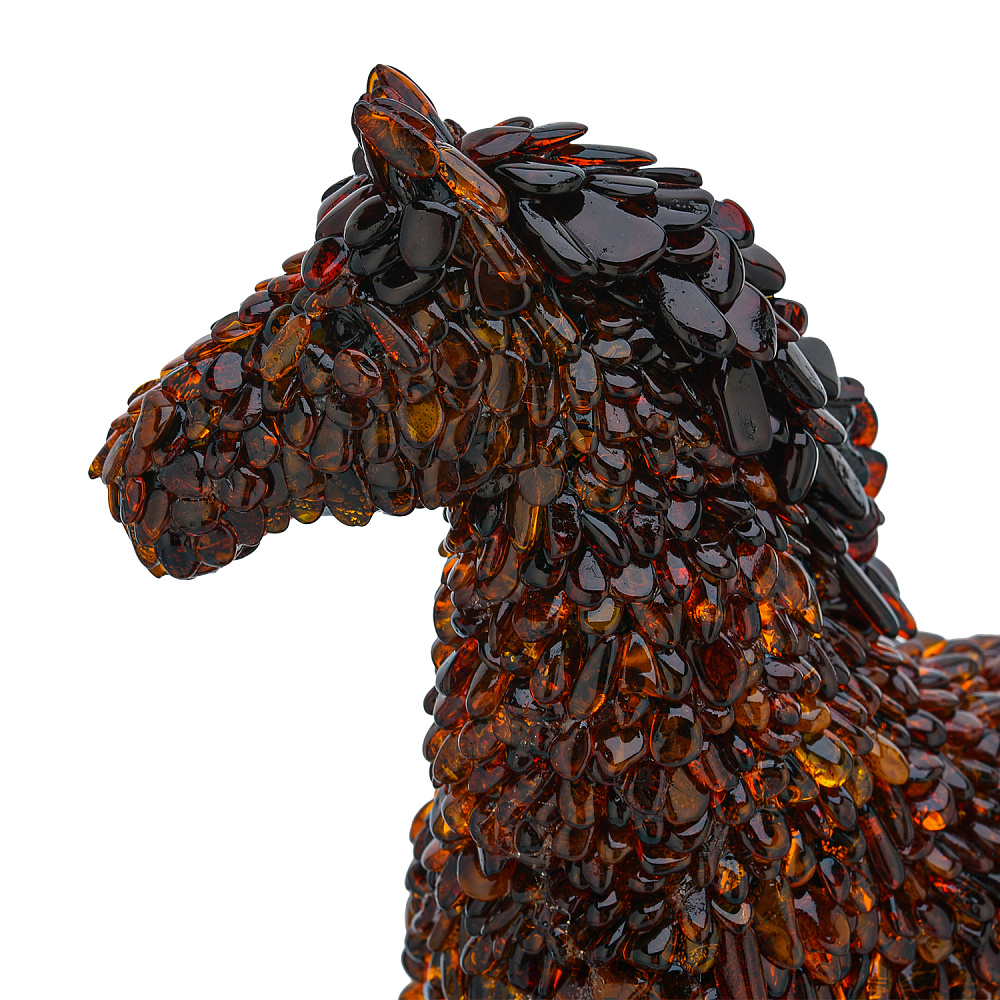 Скульптура из янтаря «Конь» - интернет магазин Русь Велика я фото 3