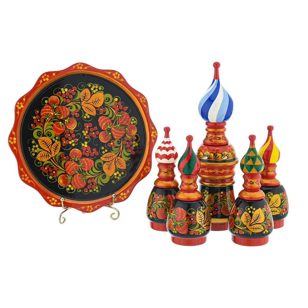 Набор для специй «Купола». Хохлома - интернет магазин Русь Велика я фото 1