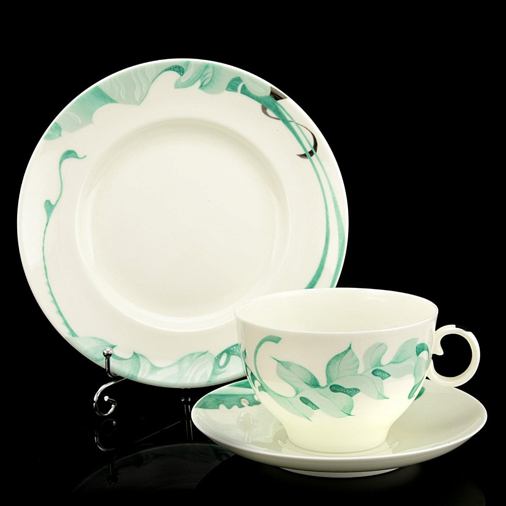 Чайная тройка «Яблоко» форма «Цветок» ИФЗ - интернет магазин Русь Велика я фото 1