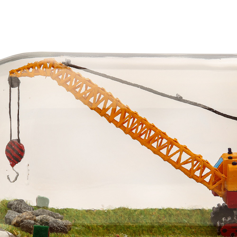 Модель в бутылке «Строительный гусеничный кран» - интернет магазин Русь Велика я фото 4