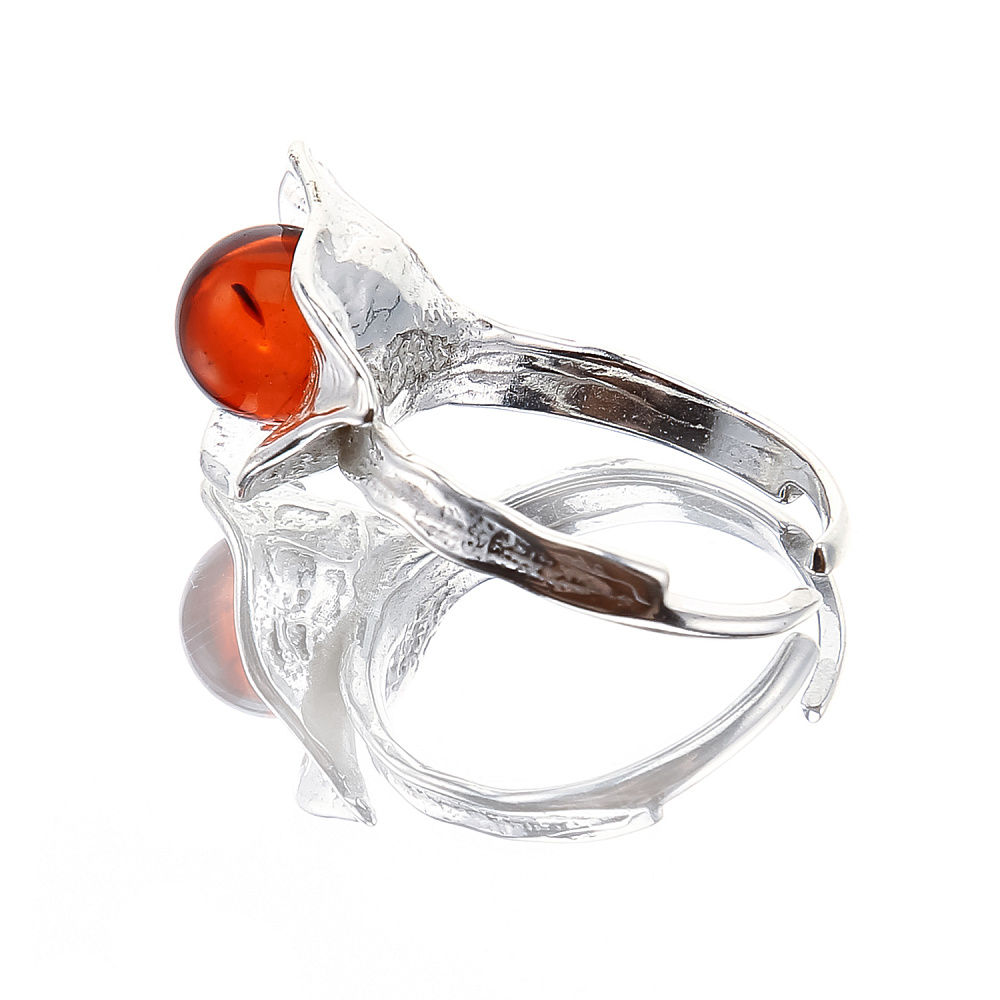 Кольцо с янтарной вставкой - интернет магазин Русь Велика я фото 2