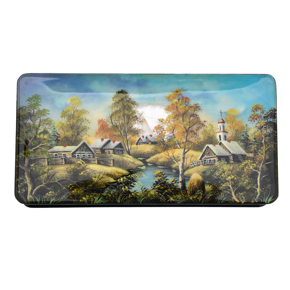 Шкатулка с художественной росписью «Осень» - интернет магазин Русь Велика я фото 2