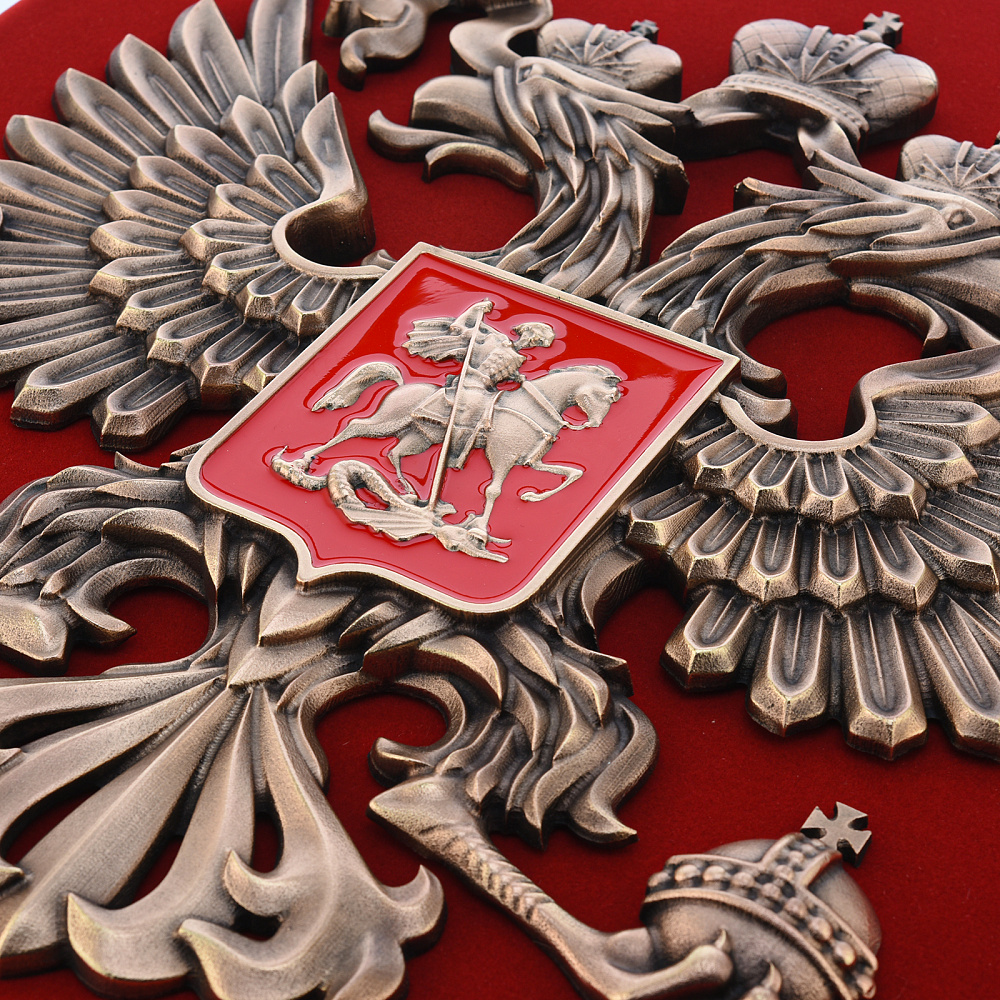 Плакетка «Герб России на щите» 54х49 см - интернет магазин Русь Велика я фото 2