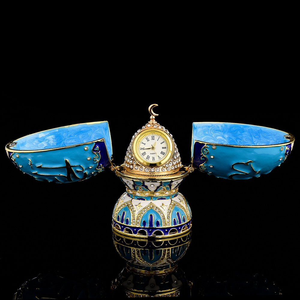 Шкатулка «Альхамдулиллах» с куполом. Традиции Фаберже - интернет магазин Русь Велика я фото 2