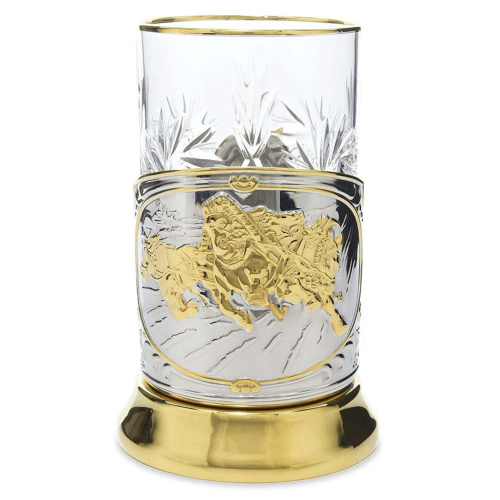 Подстаканник никелированный «Тройка» - интернет магазин Русь Велика я 