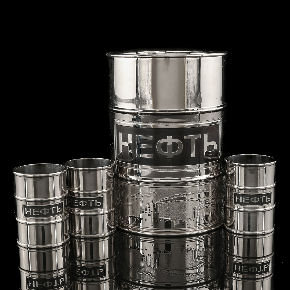 Питейный набор на 3 персоны «Нефть». Златоуст - интернет магазин Русь Велика я 