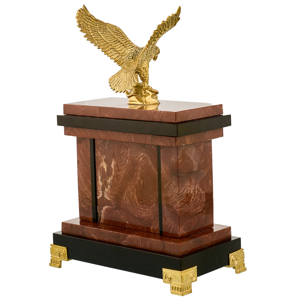 Часы настольные из натурального камня «Орел» - интернет магазин Русь Велика я фото 4