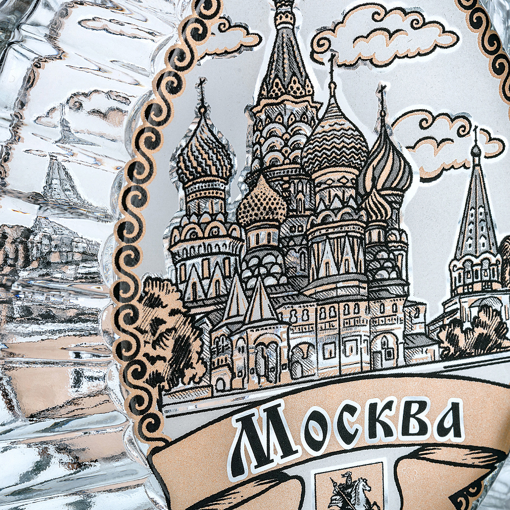 Стеклянный графин для коньяка 0,5 л «Москва» - интернет магазин Русь Велика я фото 3