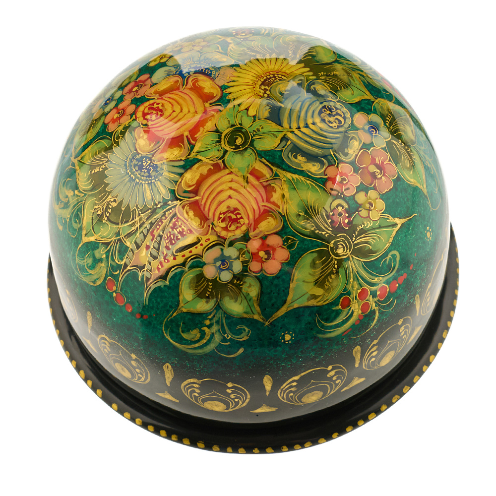Шкатулка с художественной росписью «Цветы» - интернет магазин Русь Велика я 