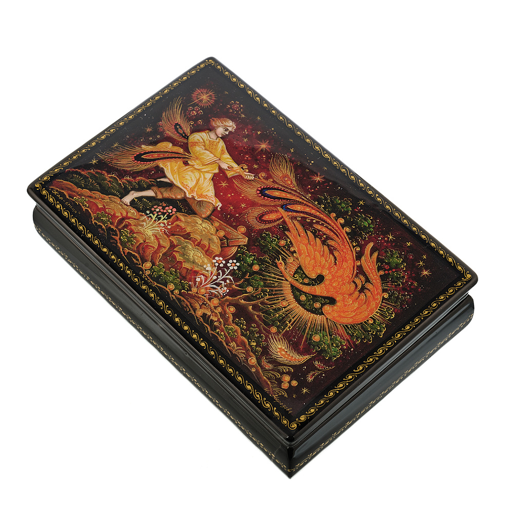 Шкатулка с художественной росписью «Жар-птица» - интернет магазин Русь Велика я фото 1