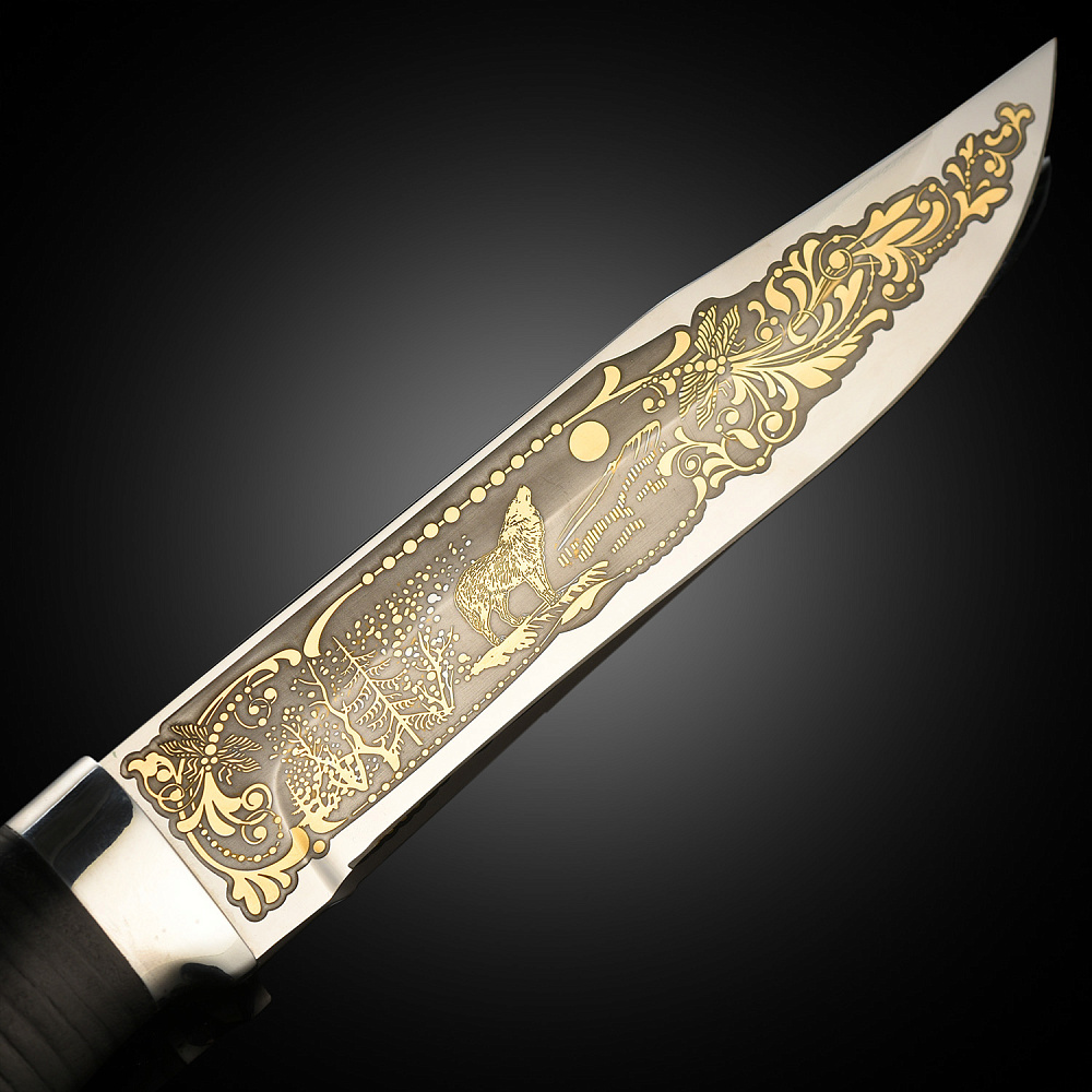 Нож сувенирный «Таежный. Волки». Златоуст - интернет магазин Русь Велика я фото 1