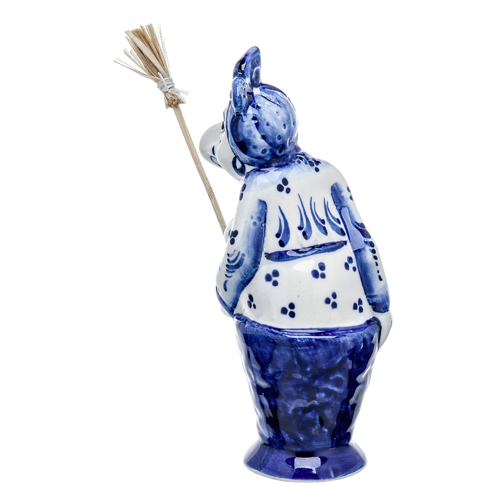 Статуэтка «Баба Яга». Гжель - интернет магазин Русь Велика я фото 3