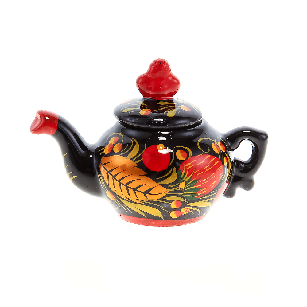 Сувенирный самовар-шкатулка «Ягоды». Хохлома - интернет магазин Русь Велика я фото 9