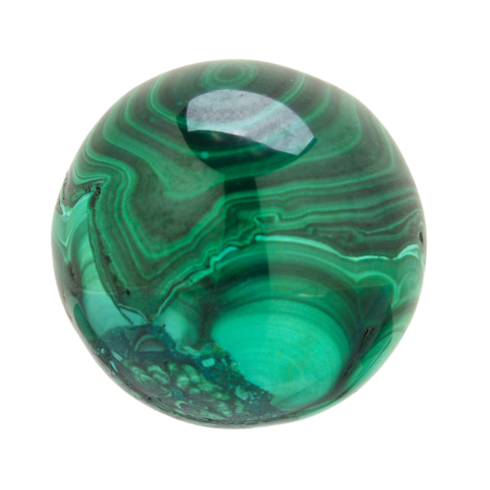 Шар-антистресс из малахита - интернет магазин Русь Велика я 