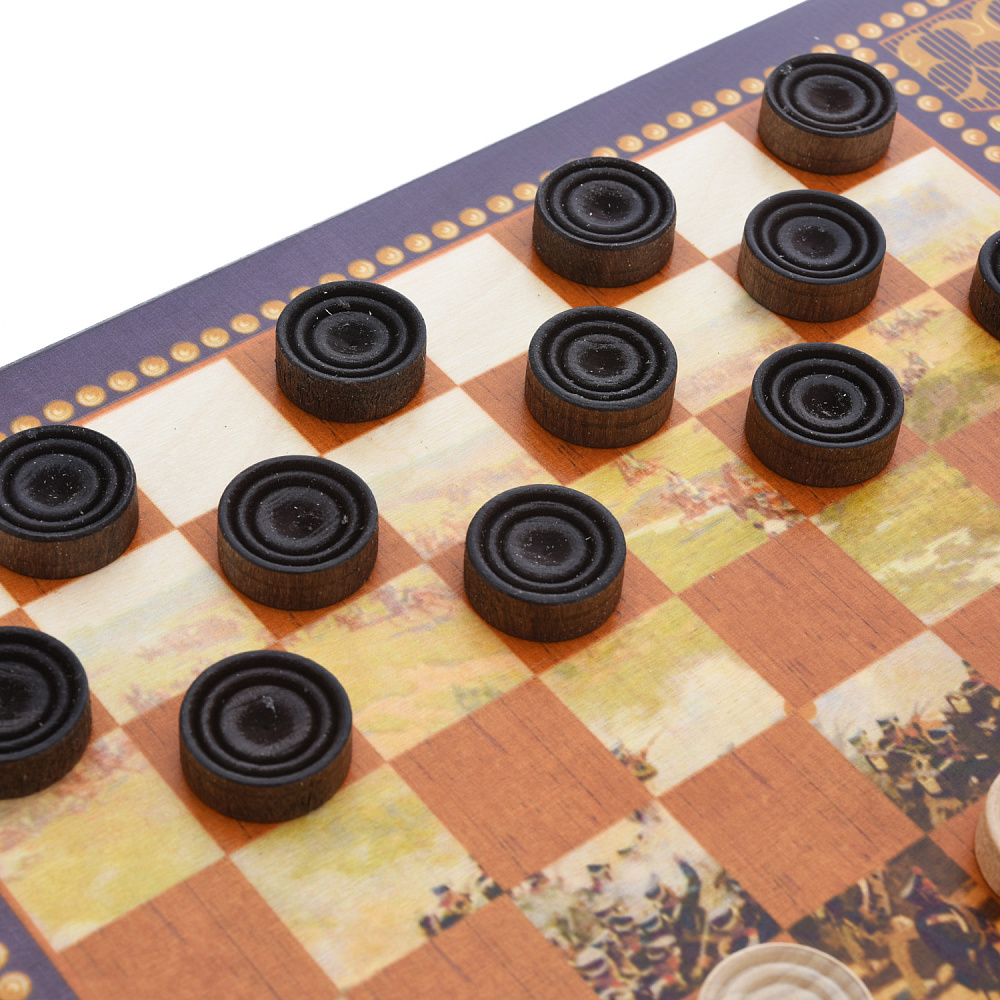 Нарды деревянные «Гусарские» 60х30 см - интернет магазин Русь Велика я фото 7