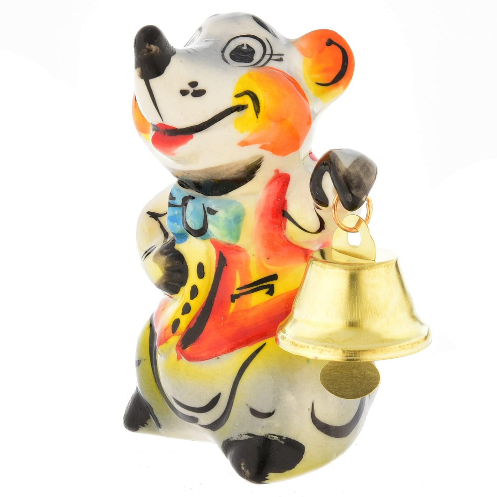 Статуэтка «Мышь с колокольчиком» - интернет магазин Русь Велика я фото 1