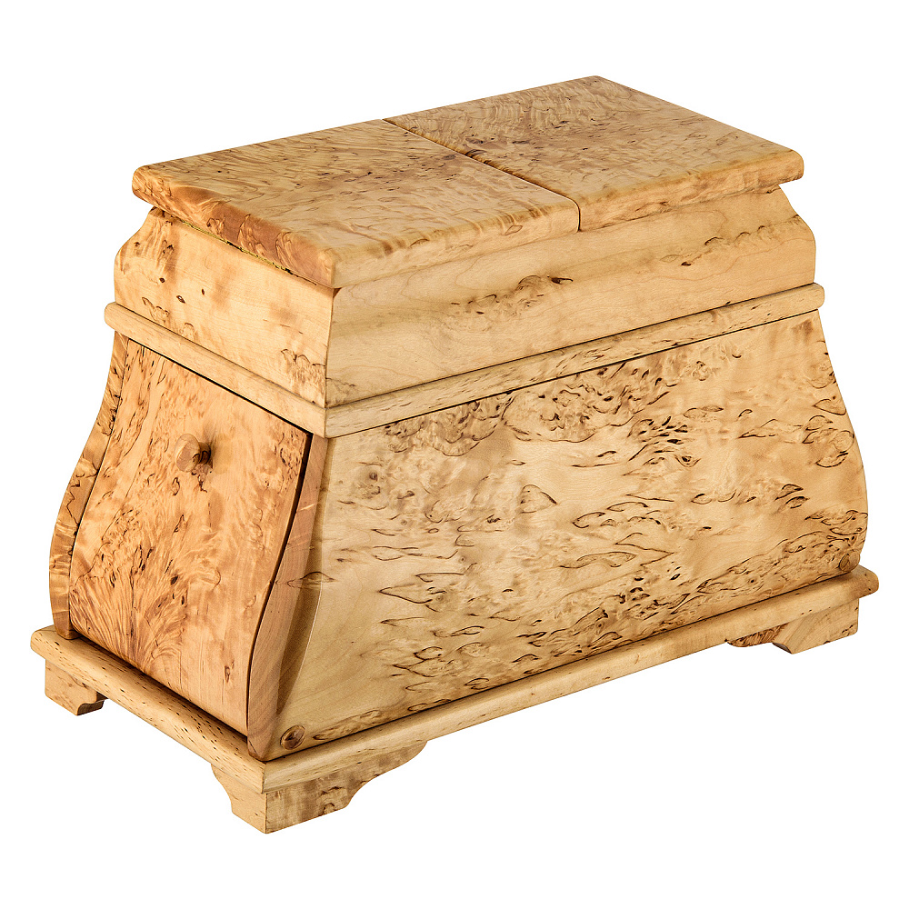 Деревянная шкатулка-ларец из карельской березы - интернет магазин Русь Велика я 