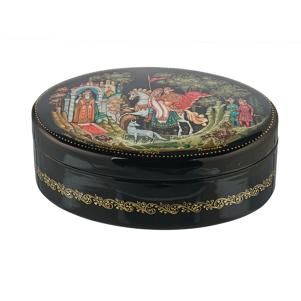 Шкатулка с художественной росписью «Иван-царевич и серый волк» - интернет магазин Русь Велика я фото 2