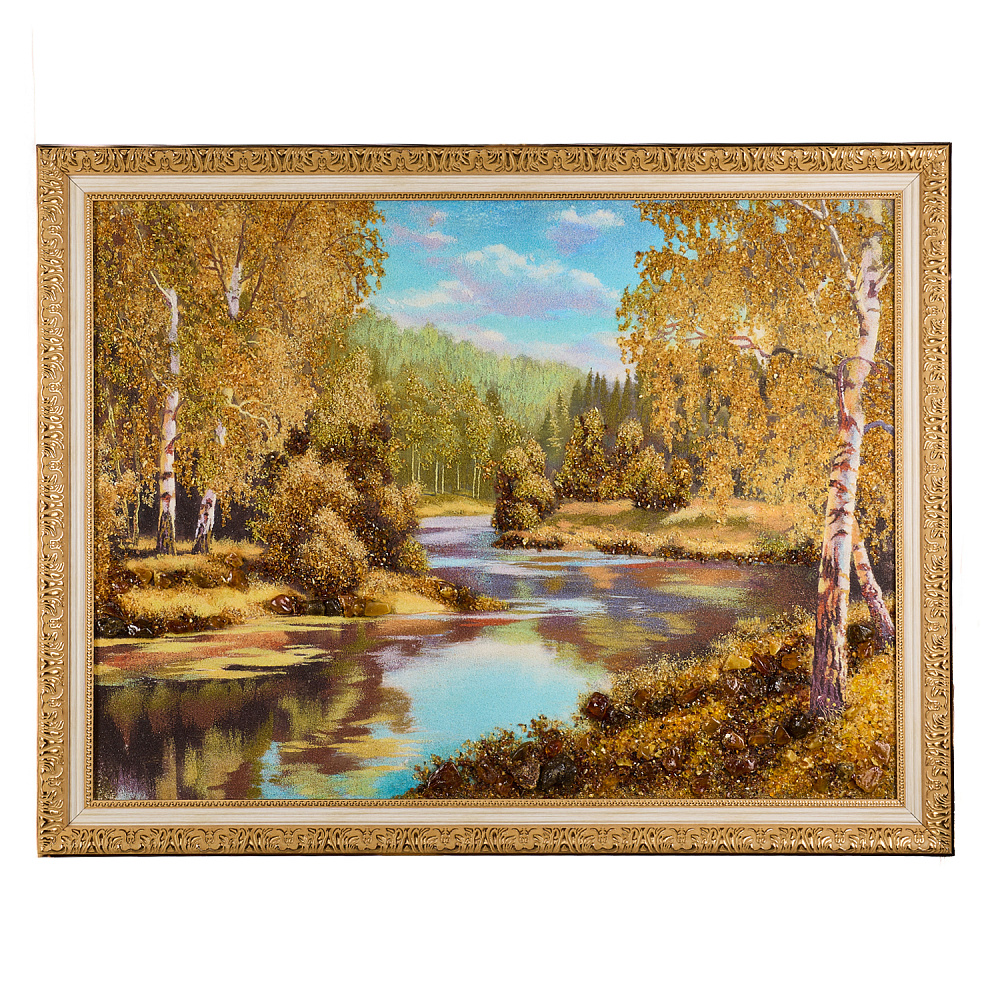 Картина янтарная «Полдень» 60х80 см - интернет магазин Русь Велика я 