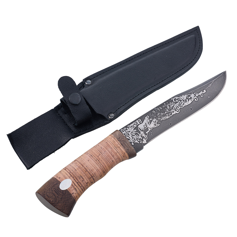 Нож сувенирный из дамасской стали. Златоуст - интернет магазин Русь Велика я фото 6