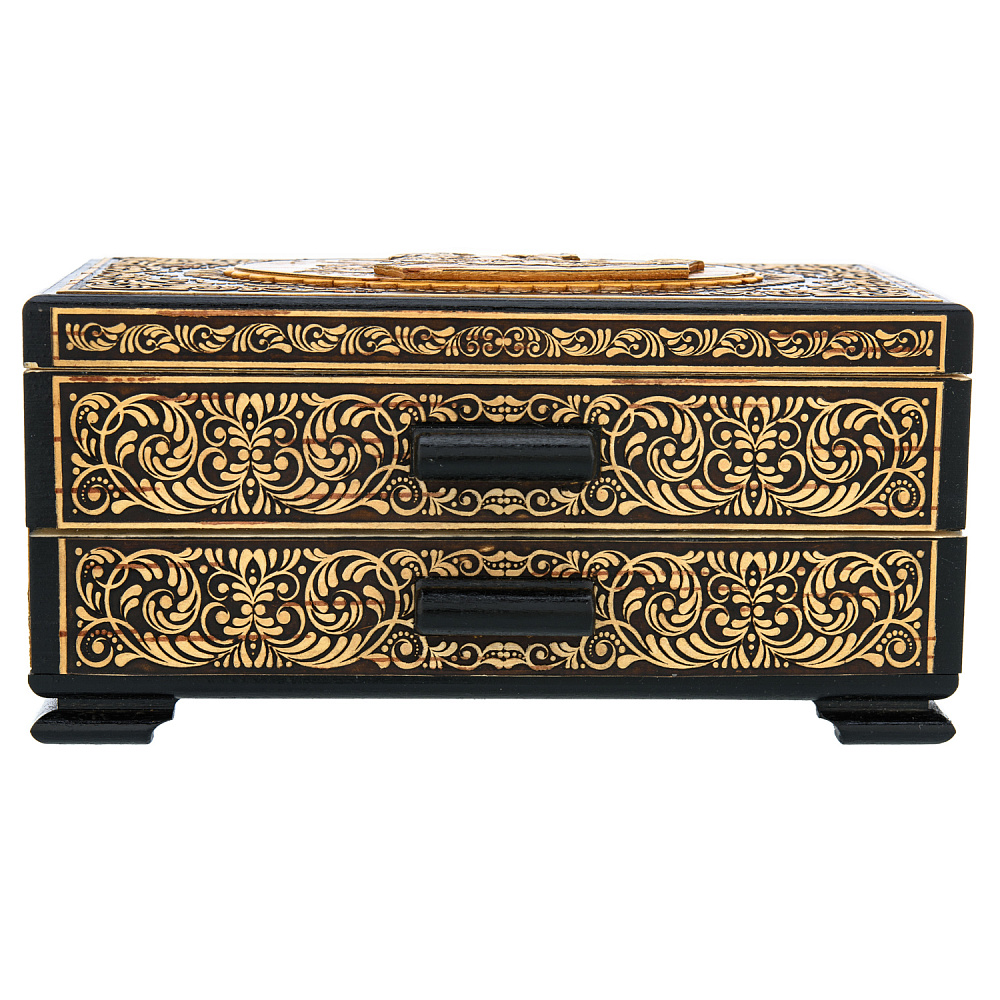 Шкатулка-ларец из бересты «Тройка» - интернет магазин Русь Велика я фото 2