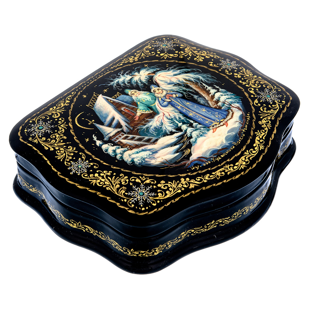 Шкатулка с художественной росписью «Морозко» - интернет магазин Русь Велика я фото 1