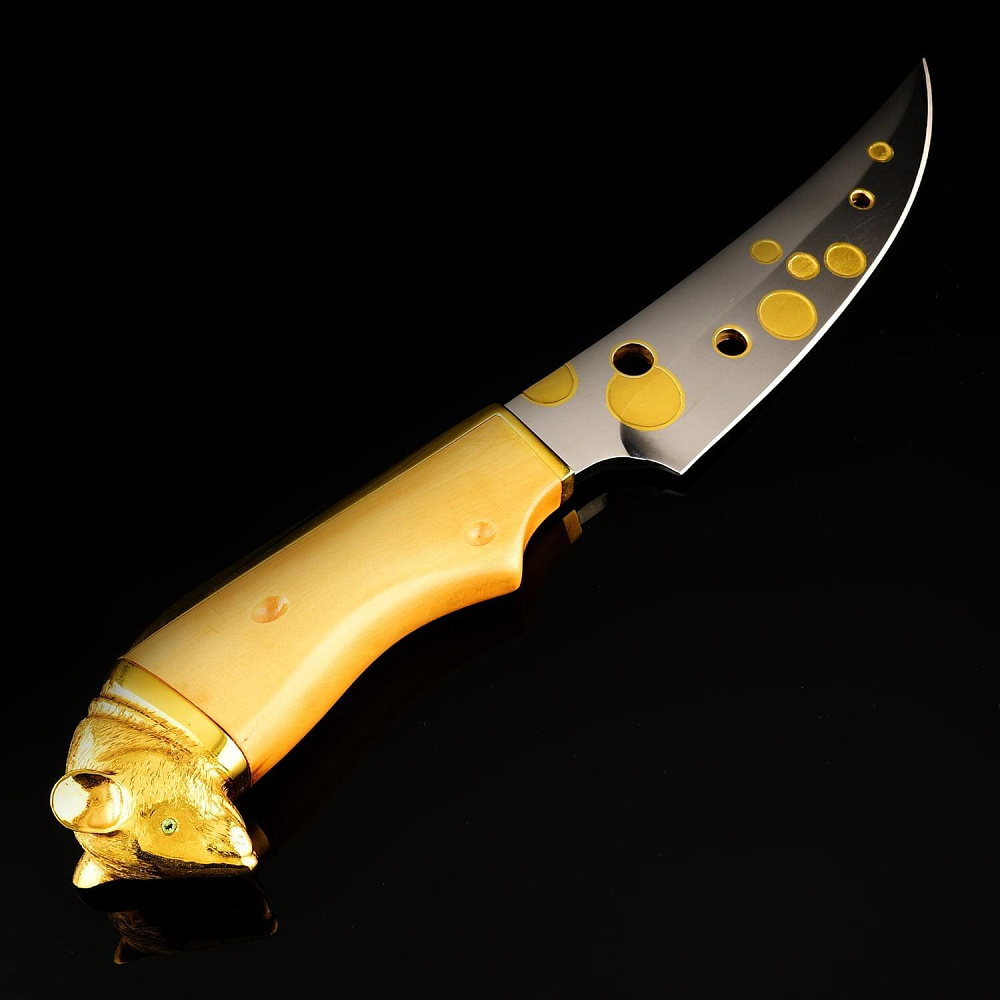 Нож сувенирный «Мышка» на подставке. Златоуст - интернет магазин Русь Велика я фото 2