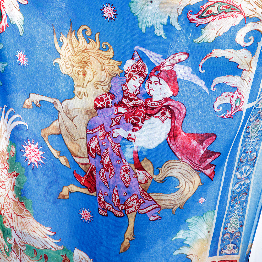 Палантин шерстяной «Конек-горбунок» - интернет магазин Русь Велика я фото 3