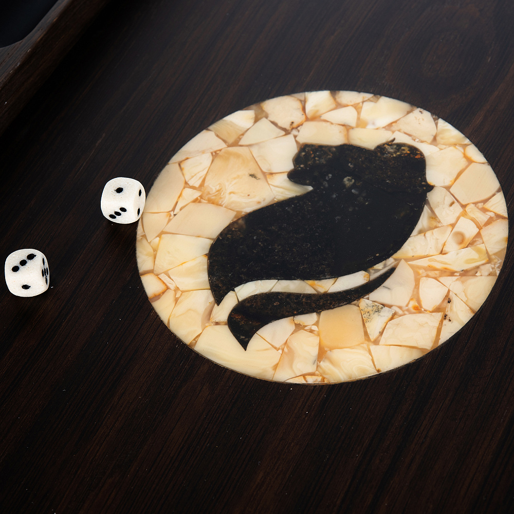 Нарды янтарные «Лев» 60х30 см - интернет магазин Русь Велика я фото 8