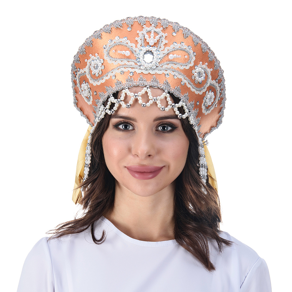 Кокошник нарядный с планкой «Виктория» - интернет магазин Русь Велика я фото 1