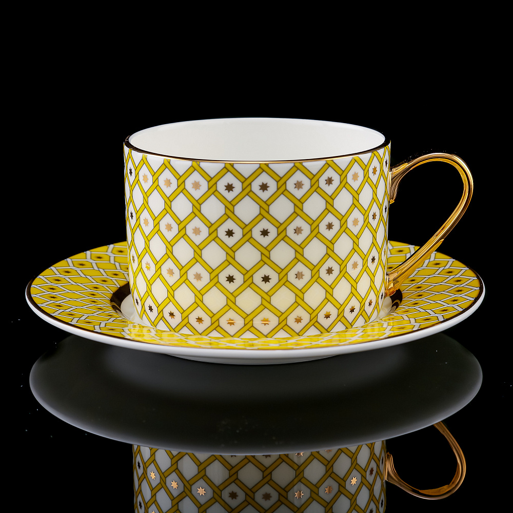 Чайная пара 250 мл «Примула 1». Форма Идиллия. ИФЗ - интернет магазин Русь Велика я фото 1