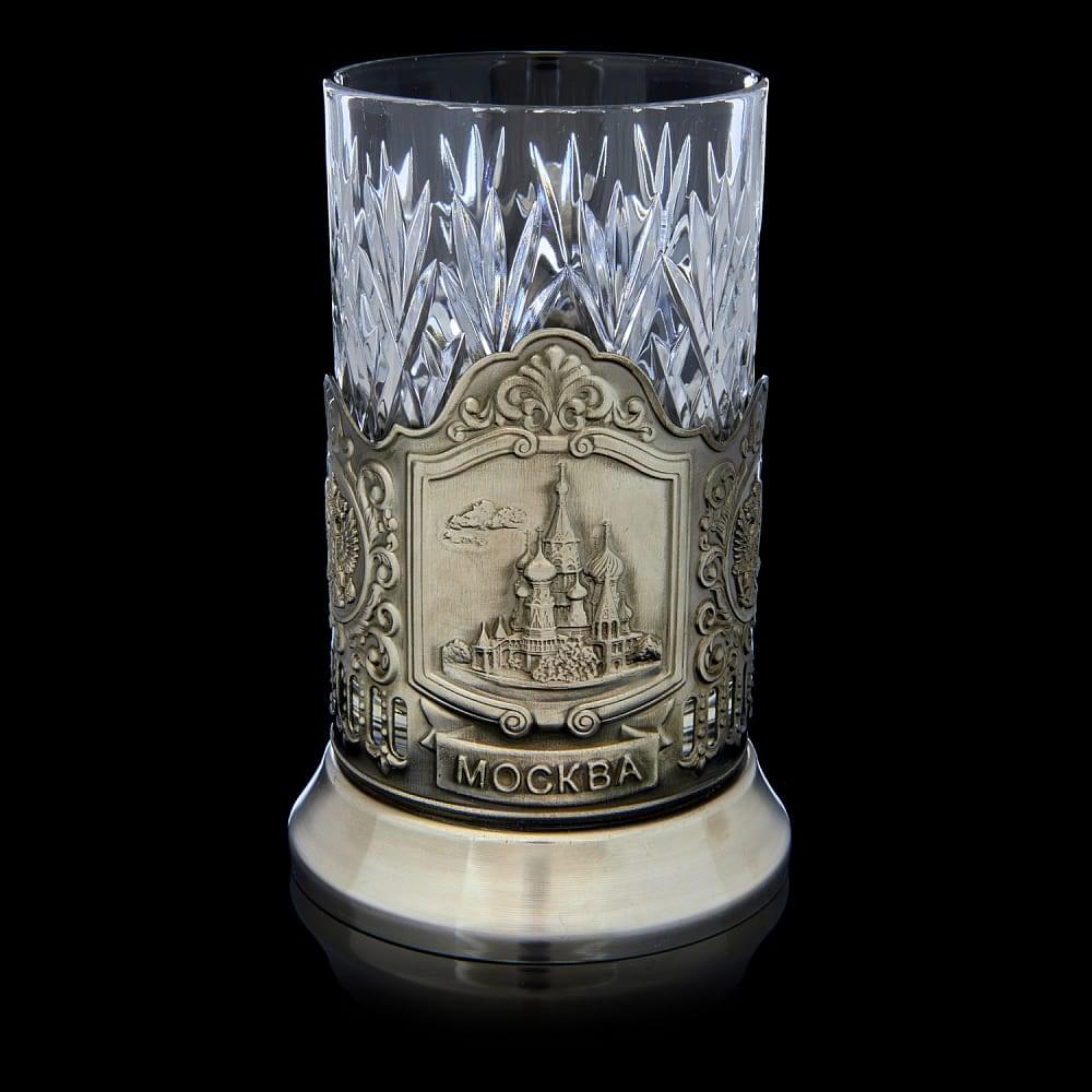 Подстаканник никелированный  «Храм Василия Блаженного» - интернет магазин Русь Велика я 