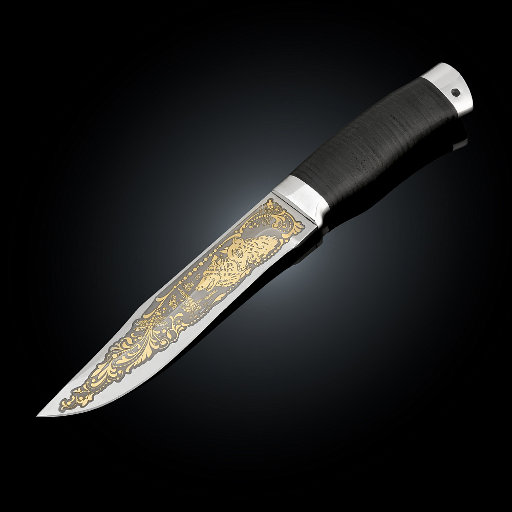 Нож сувенирный «Таежный. Волки». Златоуст - интернет магазин Русь Велика я 