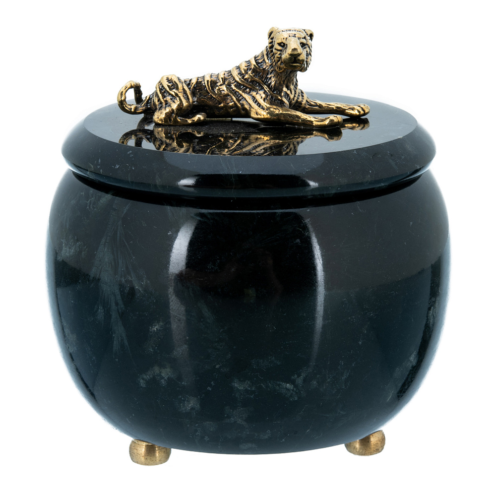 Шкатулка из камня «Тигр» - интернет магазин Русь Велика я 