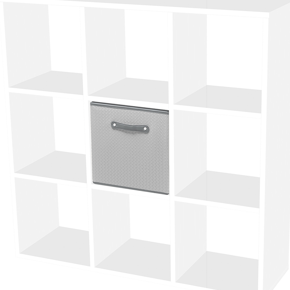 Органайзер из кожи для хранения вещей серый 31х31х31 см - интернет магазин Русь Велика я фото 2