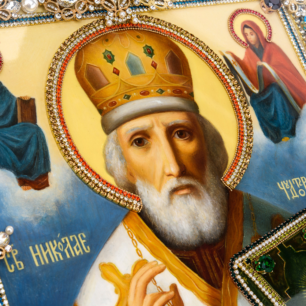 Икона «Николай Чудотворец Мирликийский» 59 х 49 см - интернет магазин Русь Велика я фото 1