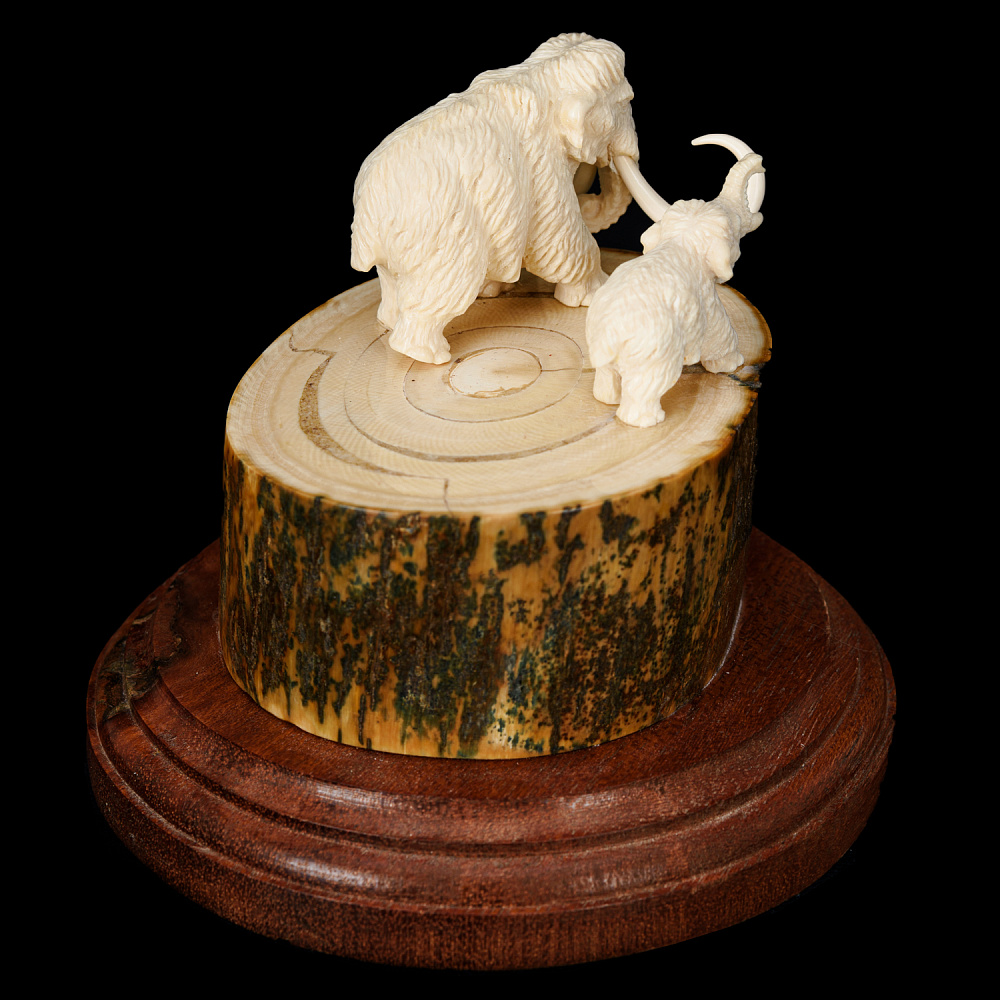 Скульптура из бивня мамонта «Мамонты» - интернет магазин Русь Велика я фото 5