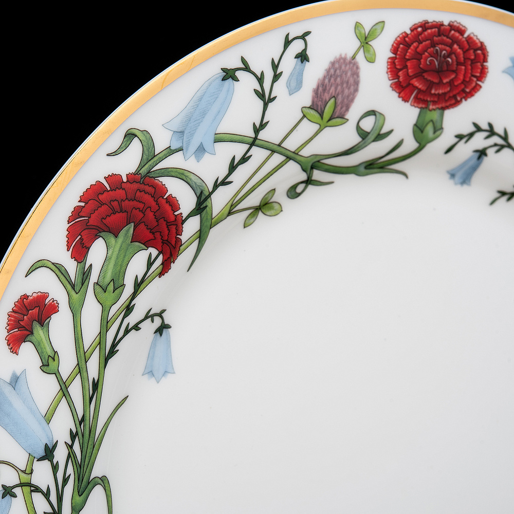 Тарелка плоская «Сад Алисы». Форма Стандартная-2. ИФЗ - интернет магазин Русь Велика я фото 1