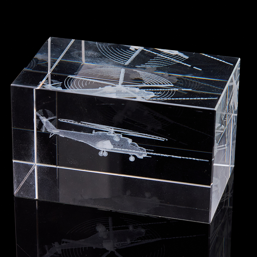 Лазерная графика. Куб «Вертолет ударный» - интернет магазин Русь Велика я фото 3