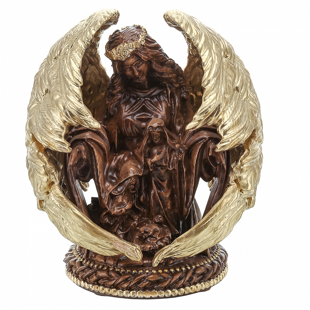 Деревянная резная скульптура «Ангел». Высота 31,5 см - интернет магазин Русь Велика я 