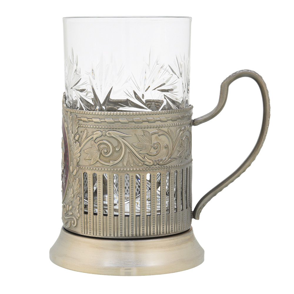 Подстаканник никелированный «Юбилейный. 65 лет» - интернет магазин Русь Велика я фото 1