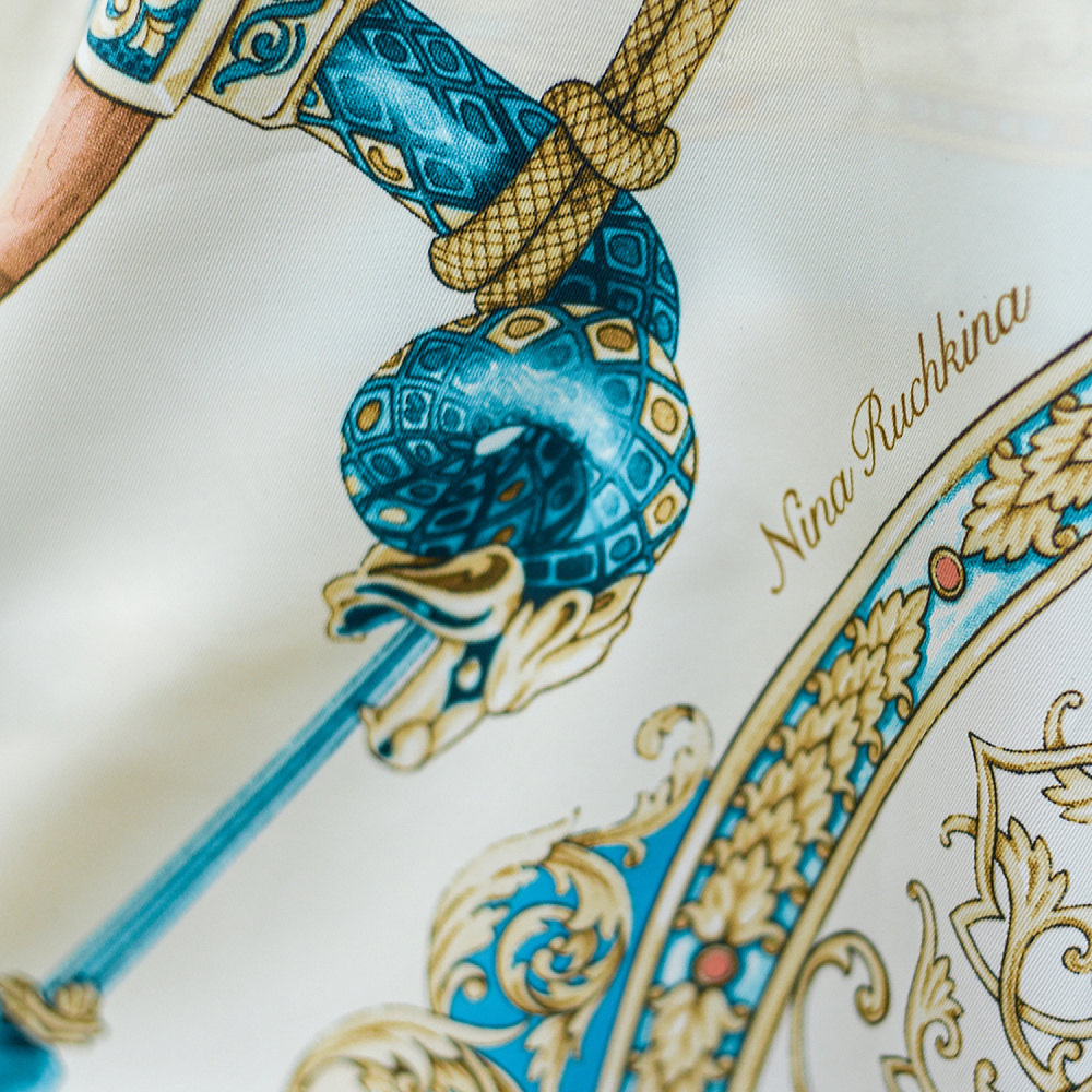 Платок шелковый «Эфесы» 120х120 см - интернет магазин Русь Велика я фото 1