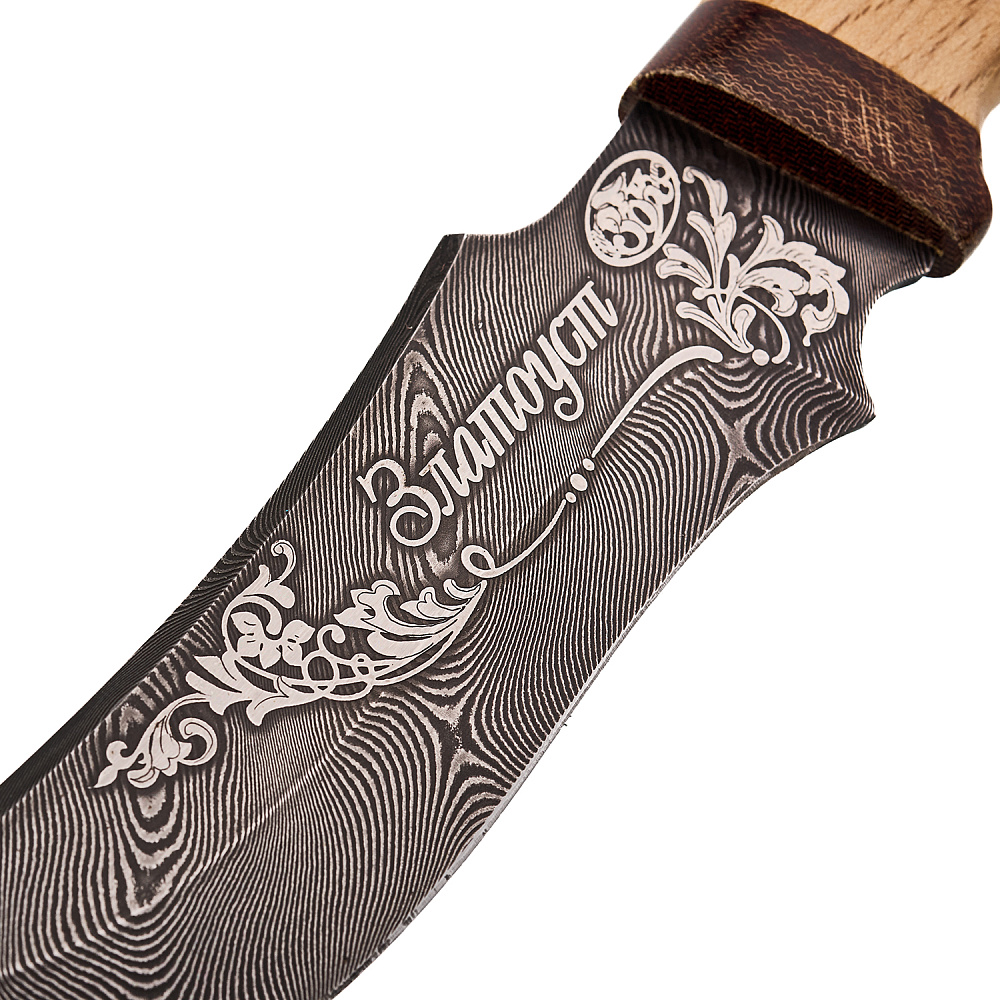 Нож сувенирный из дамасской стали «Диана». Златоуст - интернет магазин Русь Велика я фото 3