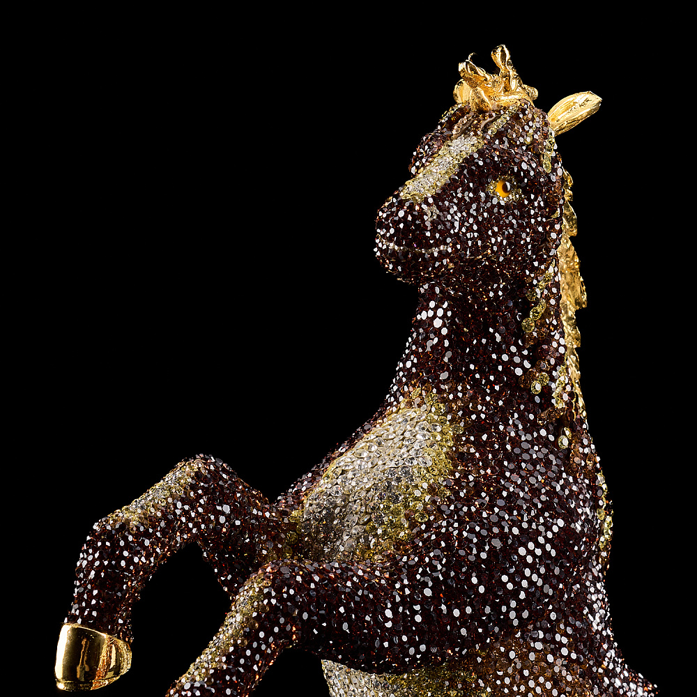 Символ 2026 года. Скульптура с хрустальными стразами «Лошадь» - интернет магазин Русь Велика я фото 2