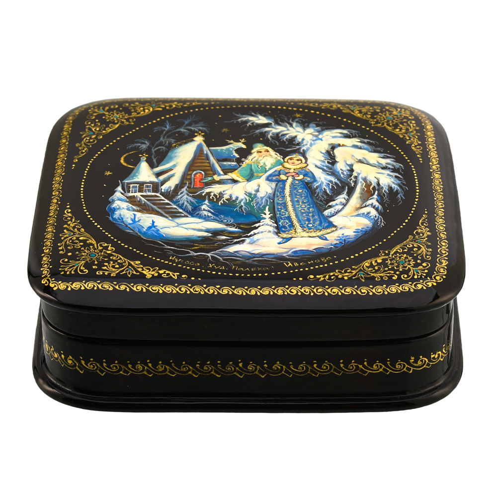 Шкатулка с художественной росписью «Морозко» - интернет магазин Русь Велика я фото 2