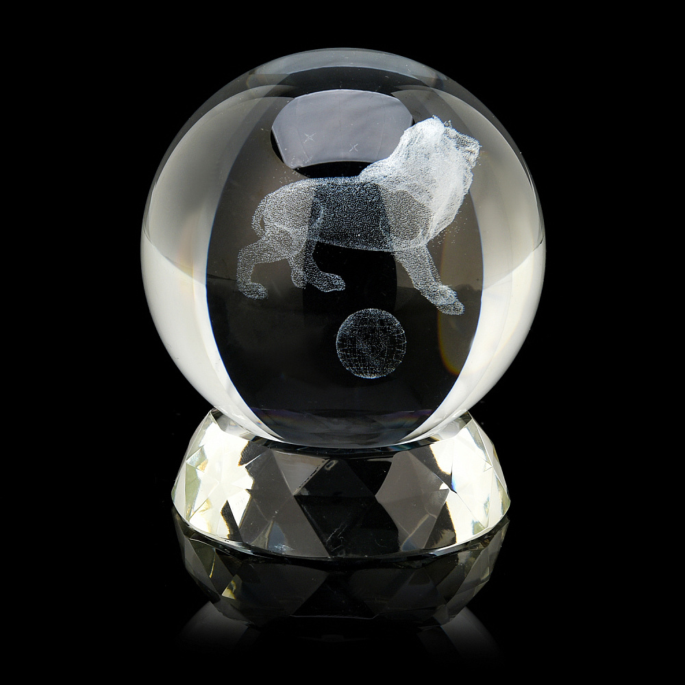 Лазерная графика. Статуэтка «Знак зодиака Лев» - интернет магазин Русь Велика я фото 1