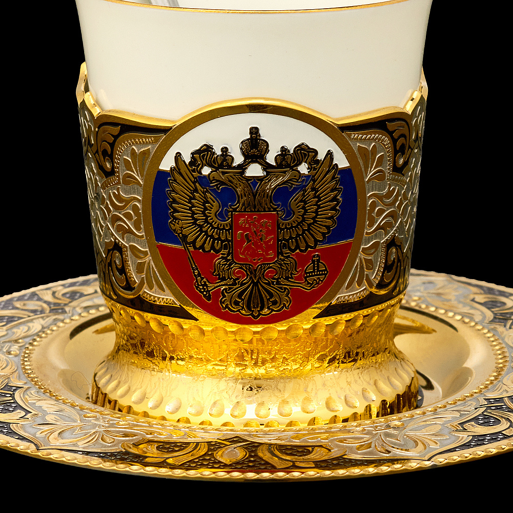 Кофейная пара «Герб РФ». Златоуст - интернет магазин Русь Велика я фото 2