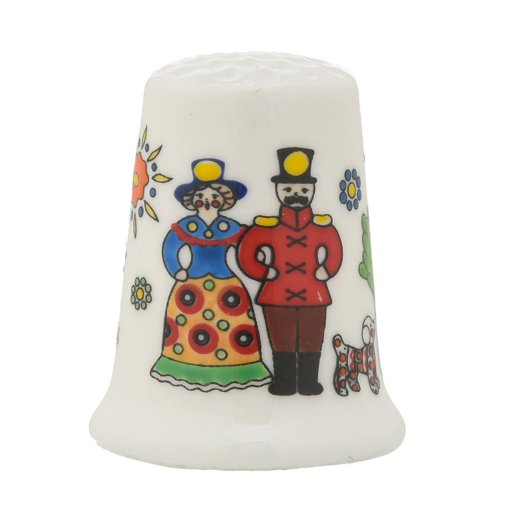 Наперсток фарфоровый «Прогулка» - интернет магазин Русь Велика я 