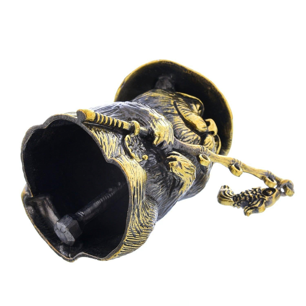 Сувенир Колокольчик Кот Рыбак  Сувенир - интернет магазин Русь Велика я фото 1