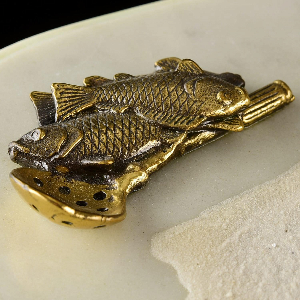 Бронзовая статуэтка «Зимняя рыбалка» - интернет магазин Русь Велика я фото 5